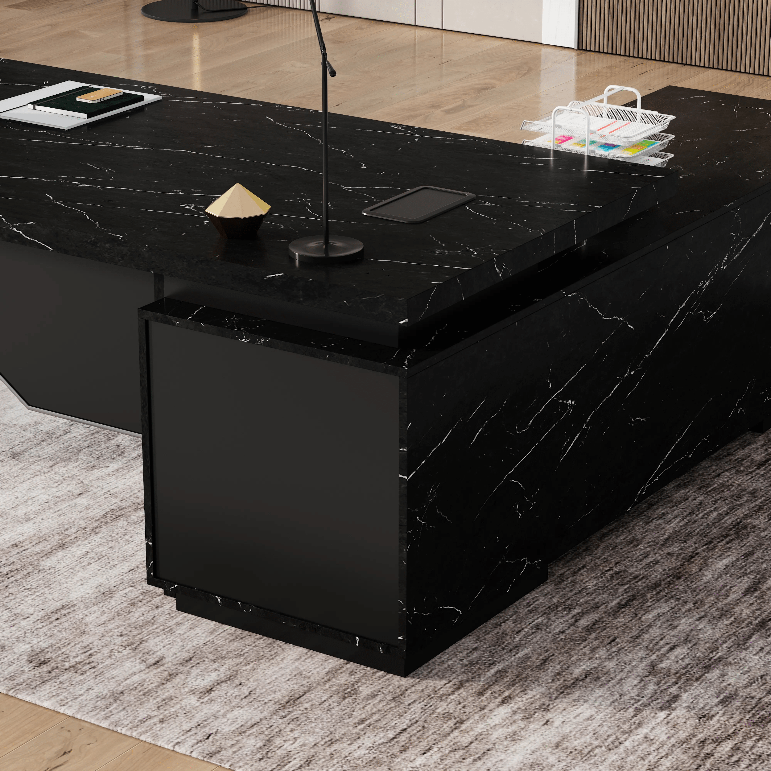 Addison ยท Modern L-Shaped Executive Desk