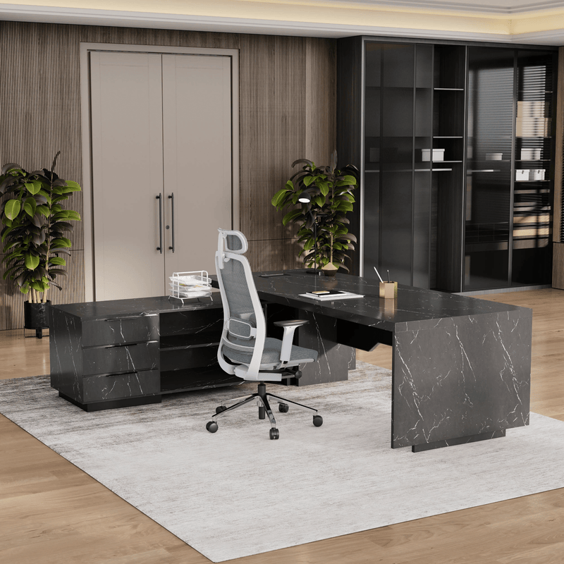 Addison ยท Modern L-Shaped Executive Desk