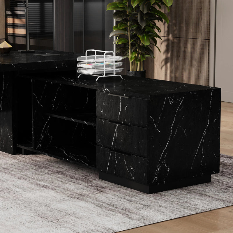 Addison ยท Modern L-Shaped Executive Desk