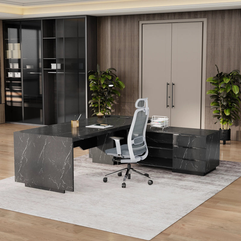 Addison ยท Modern L-Shaped Executive Desk