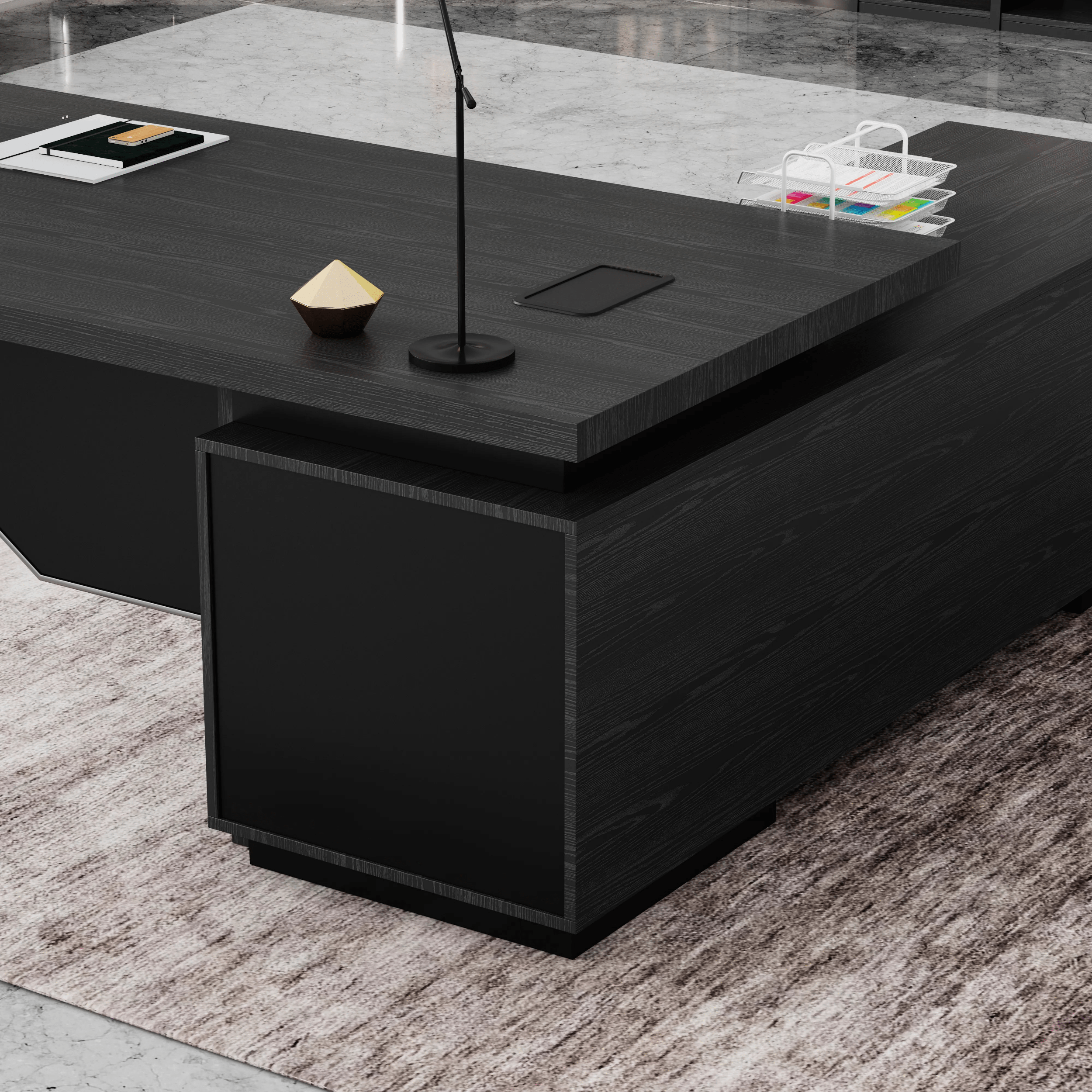 Addison ยท Modern L-Shaped Executive Desk