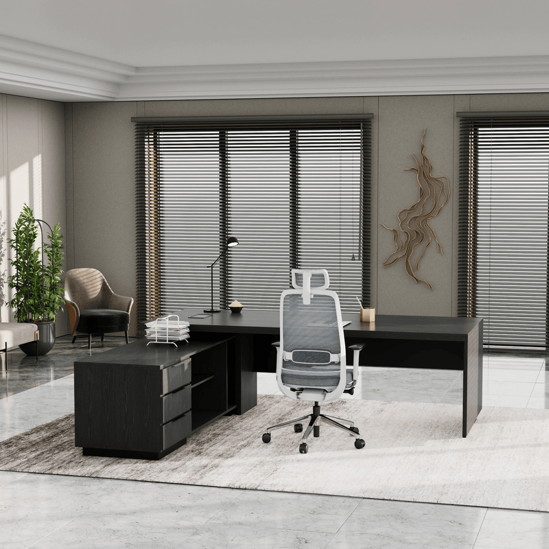 Addison ยท Modern L-Shaped Executive Desk