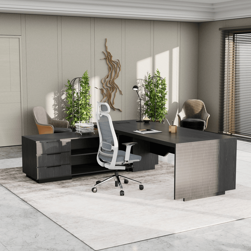 Addison ยท Modern L-Shaped Executive Desk