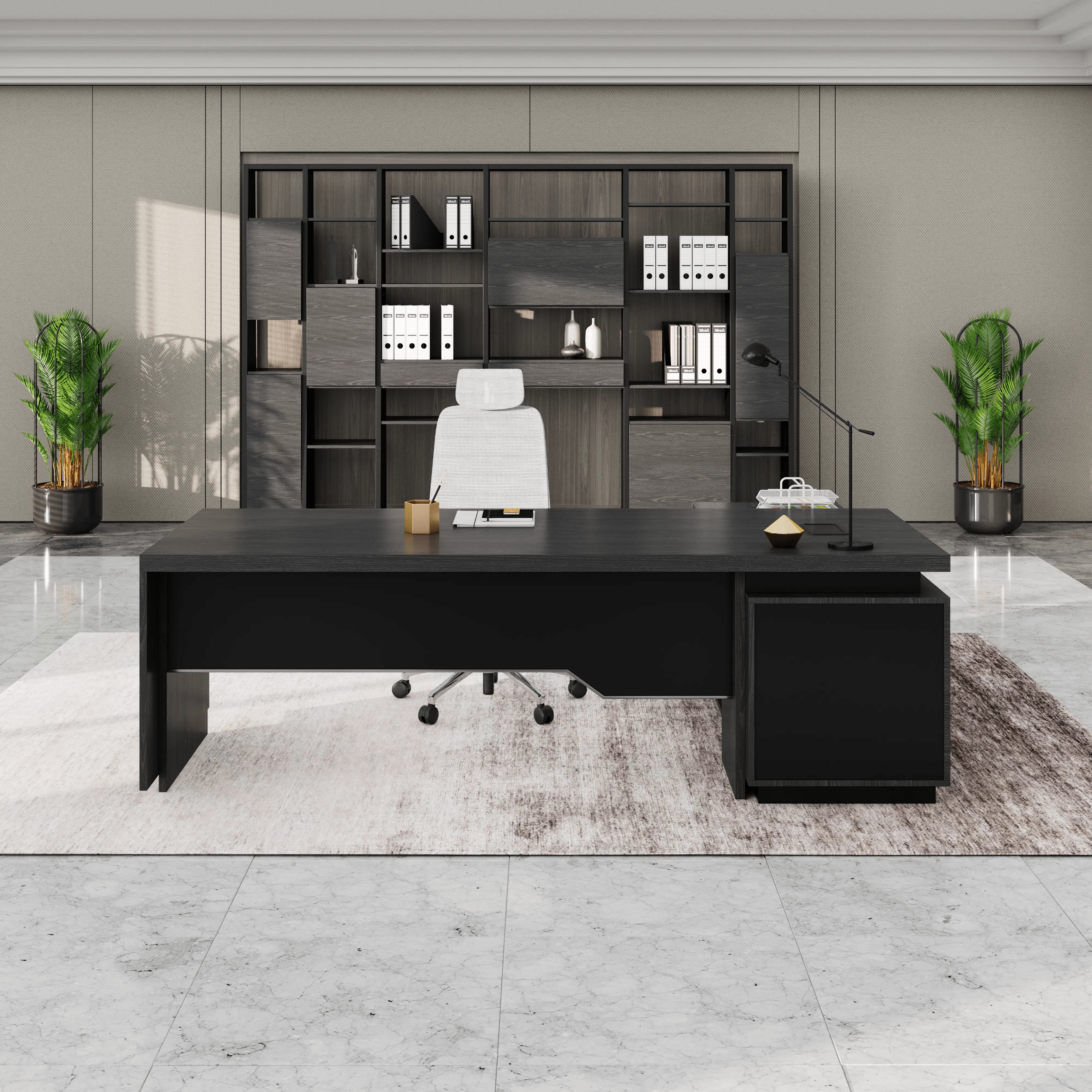 Addison ยท Modern L-Shaped Executive Desk