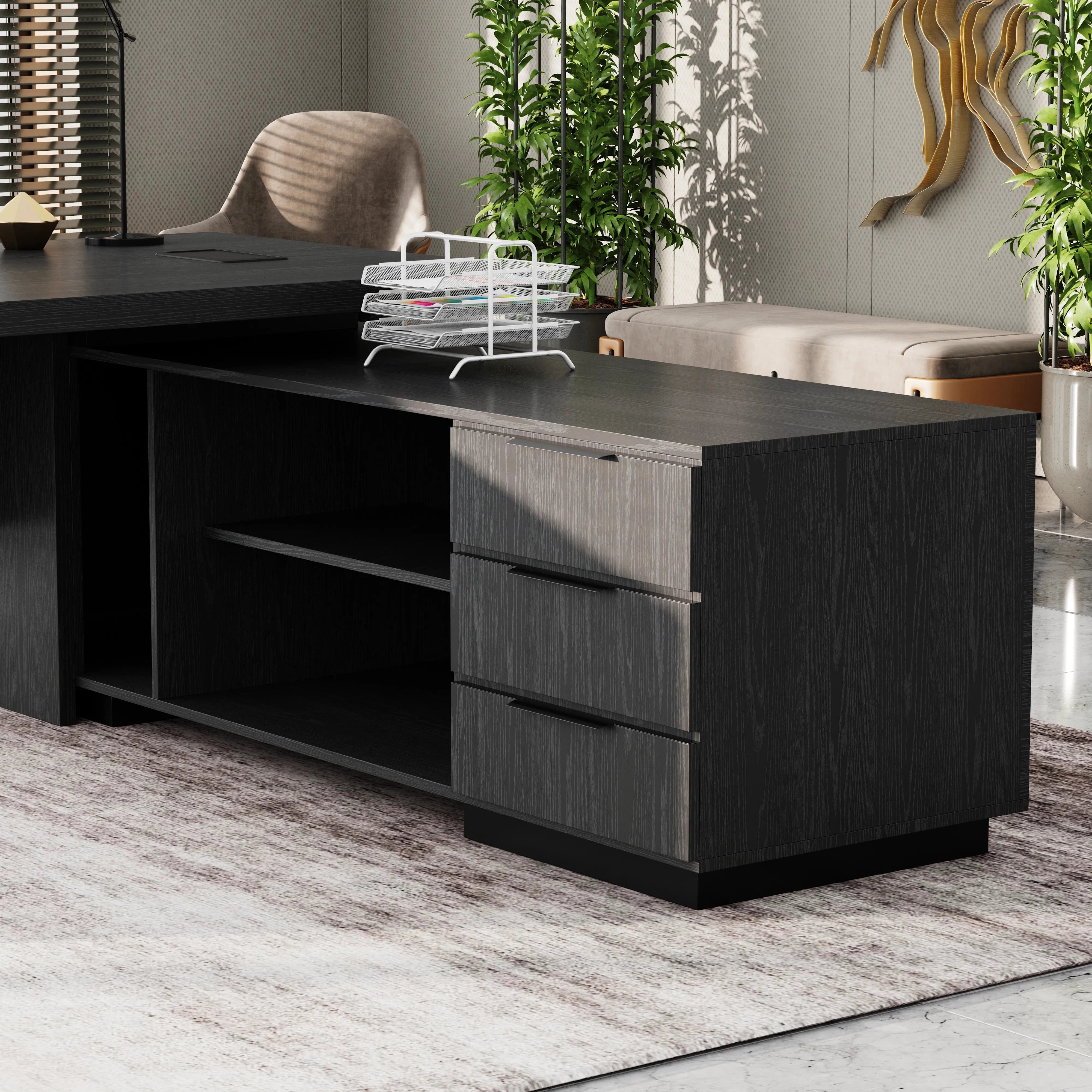 Addison ยท Modern L-Shaped Executive Desk