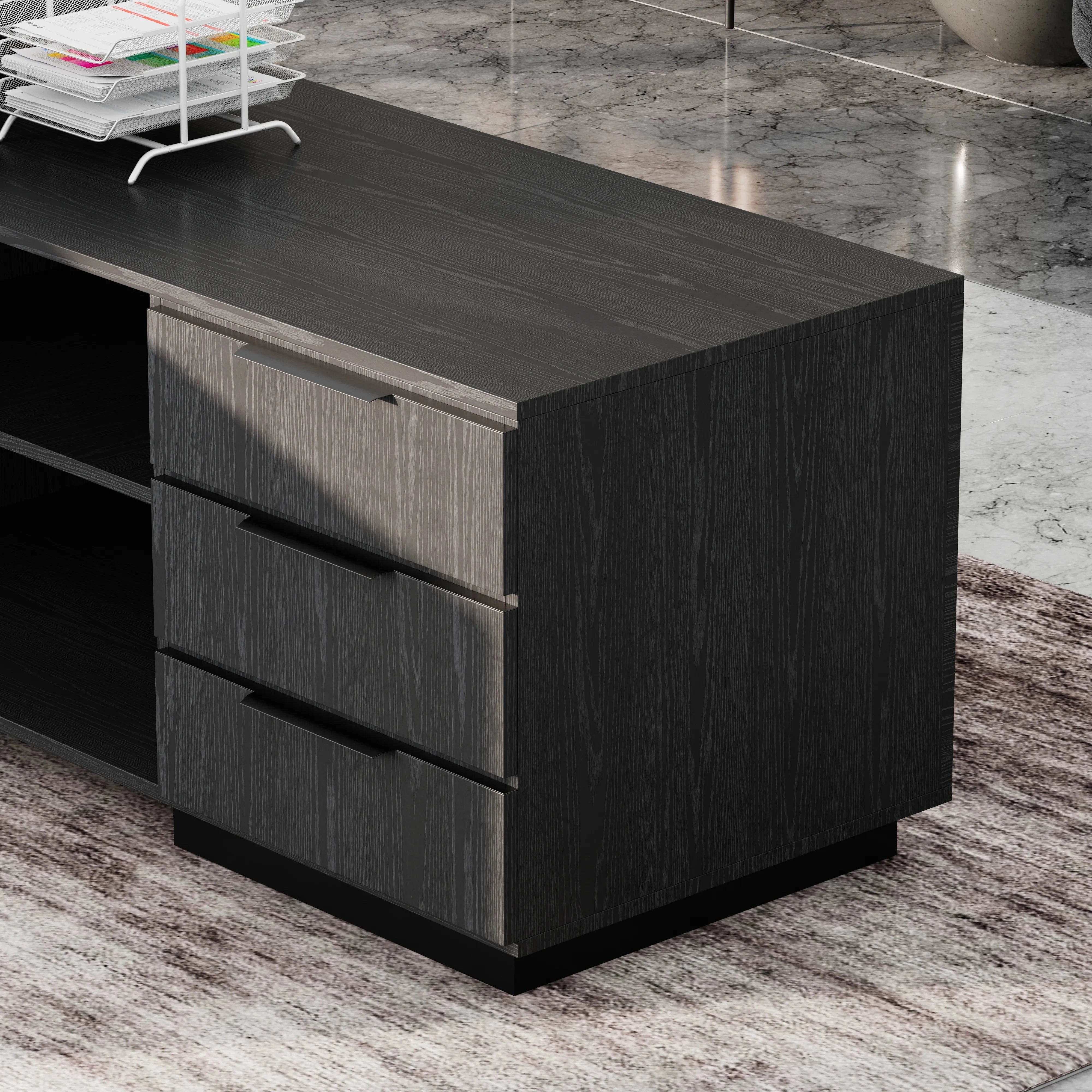 Addison ยท Modern L-Shaped Executive Desk