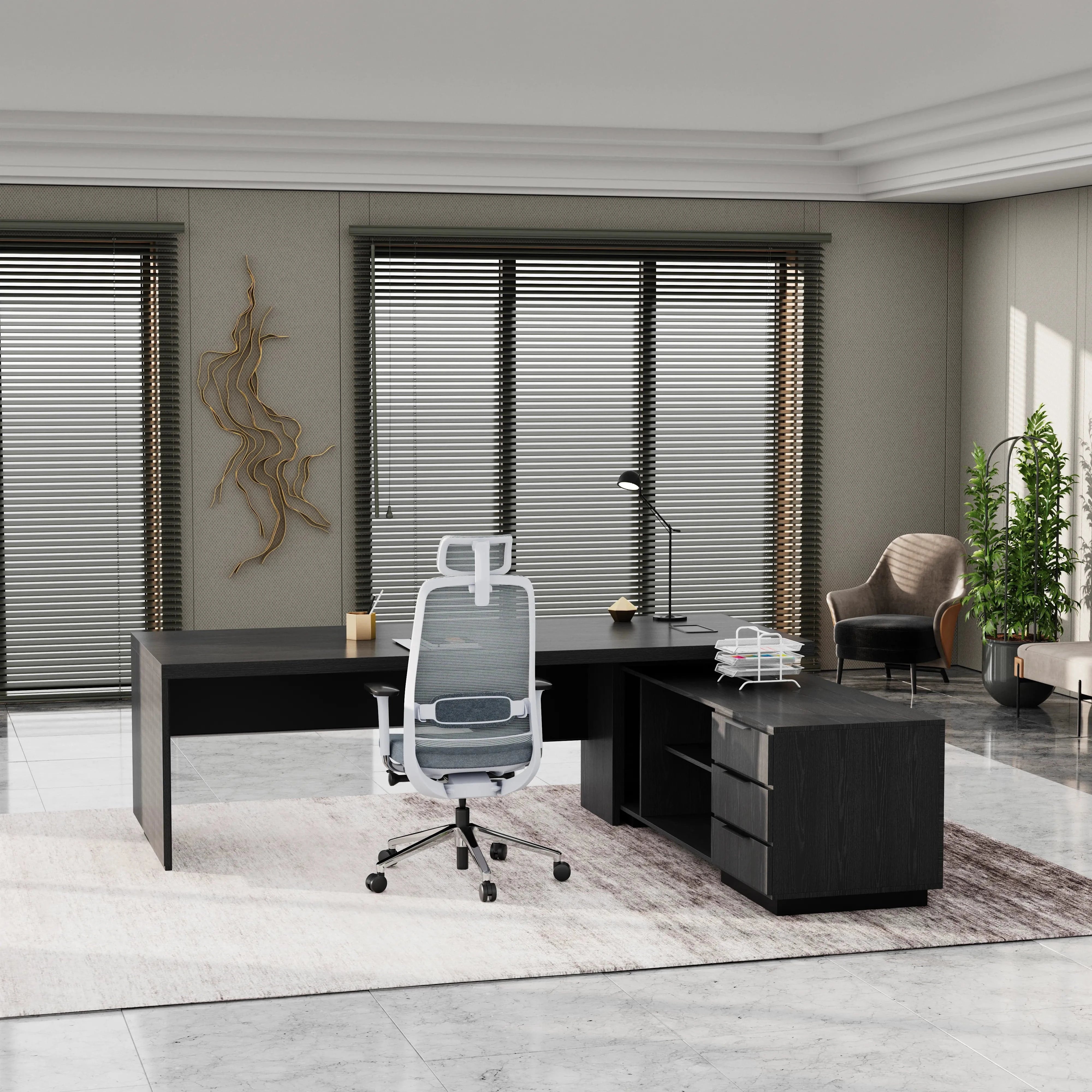 Addison ยท Modern L-Shaped Executive Desk