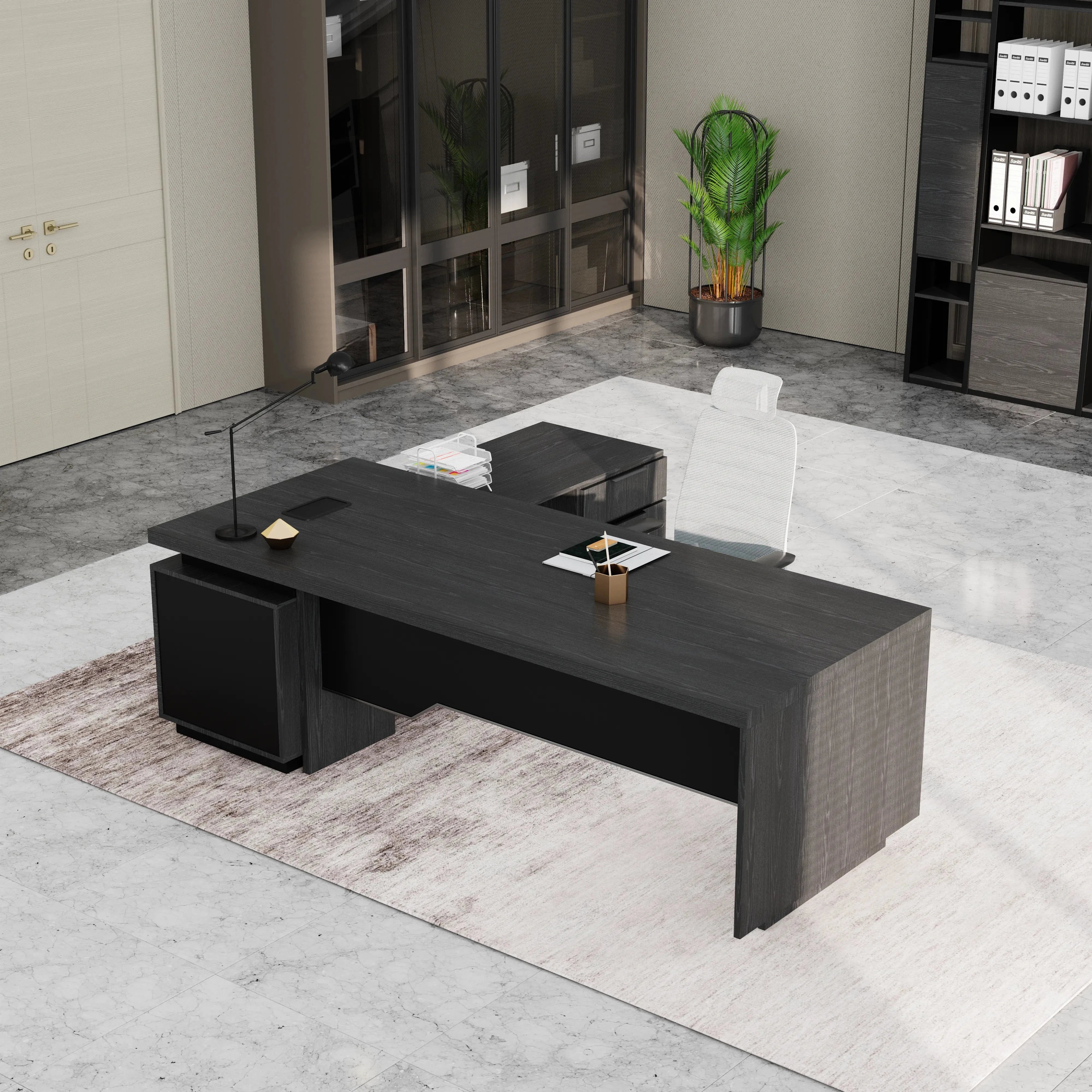 Addison ยท Modern L-Shaped Executive Desk
