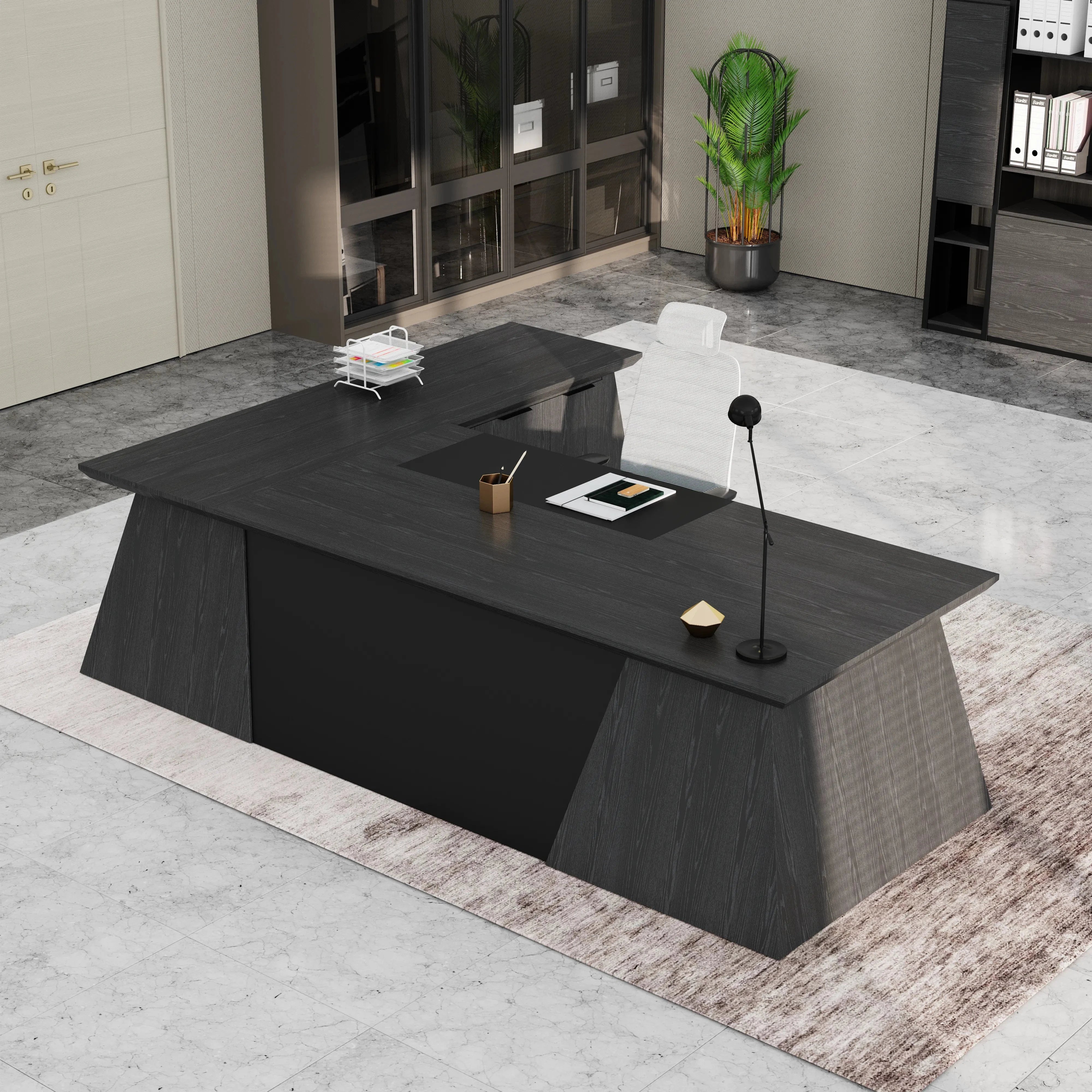 Adrian · Modern L-Shaped Executive Desk