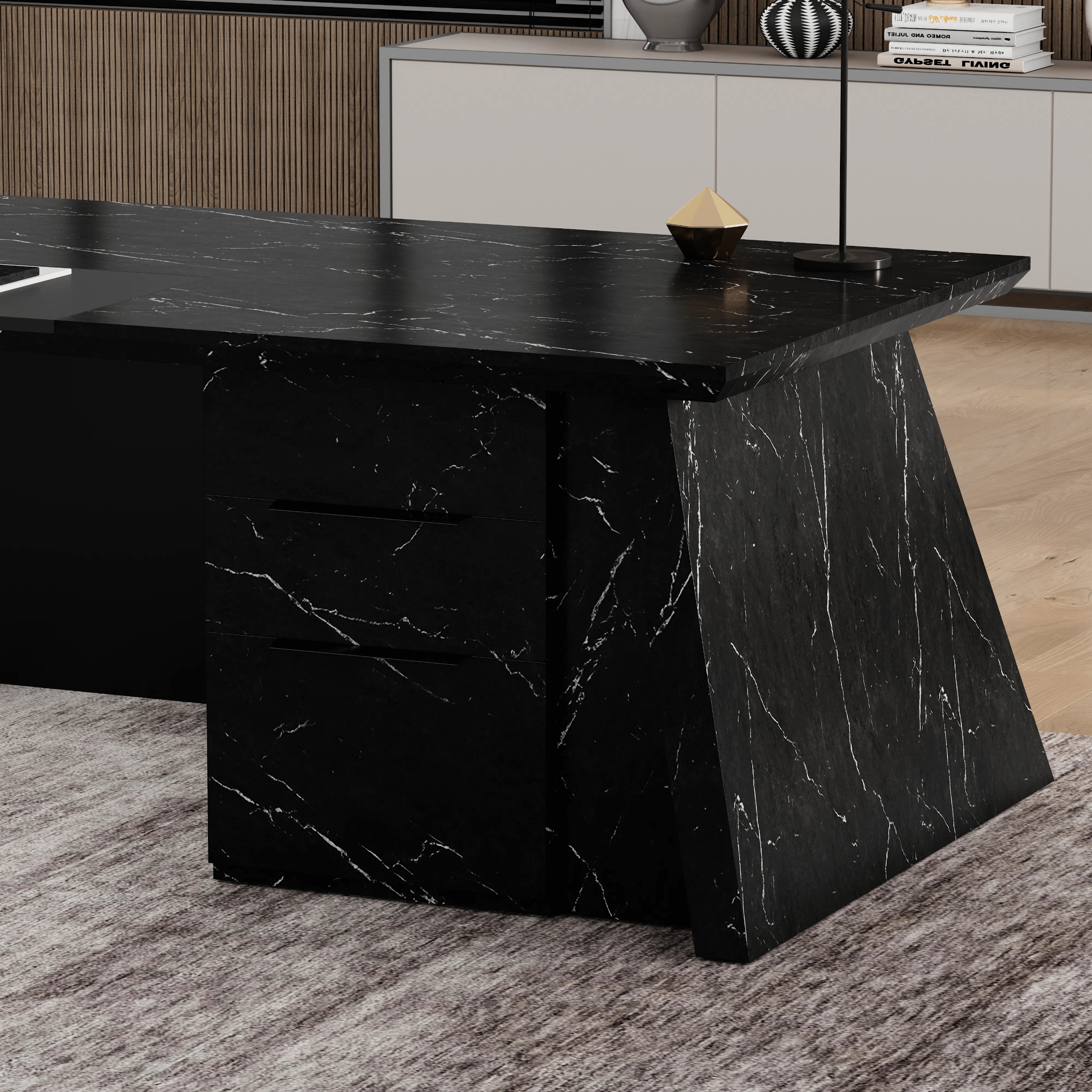 Adrian · Modern L-Shaped Executive Desk