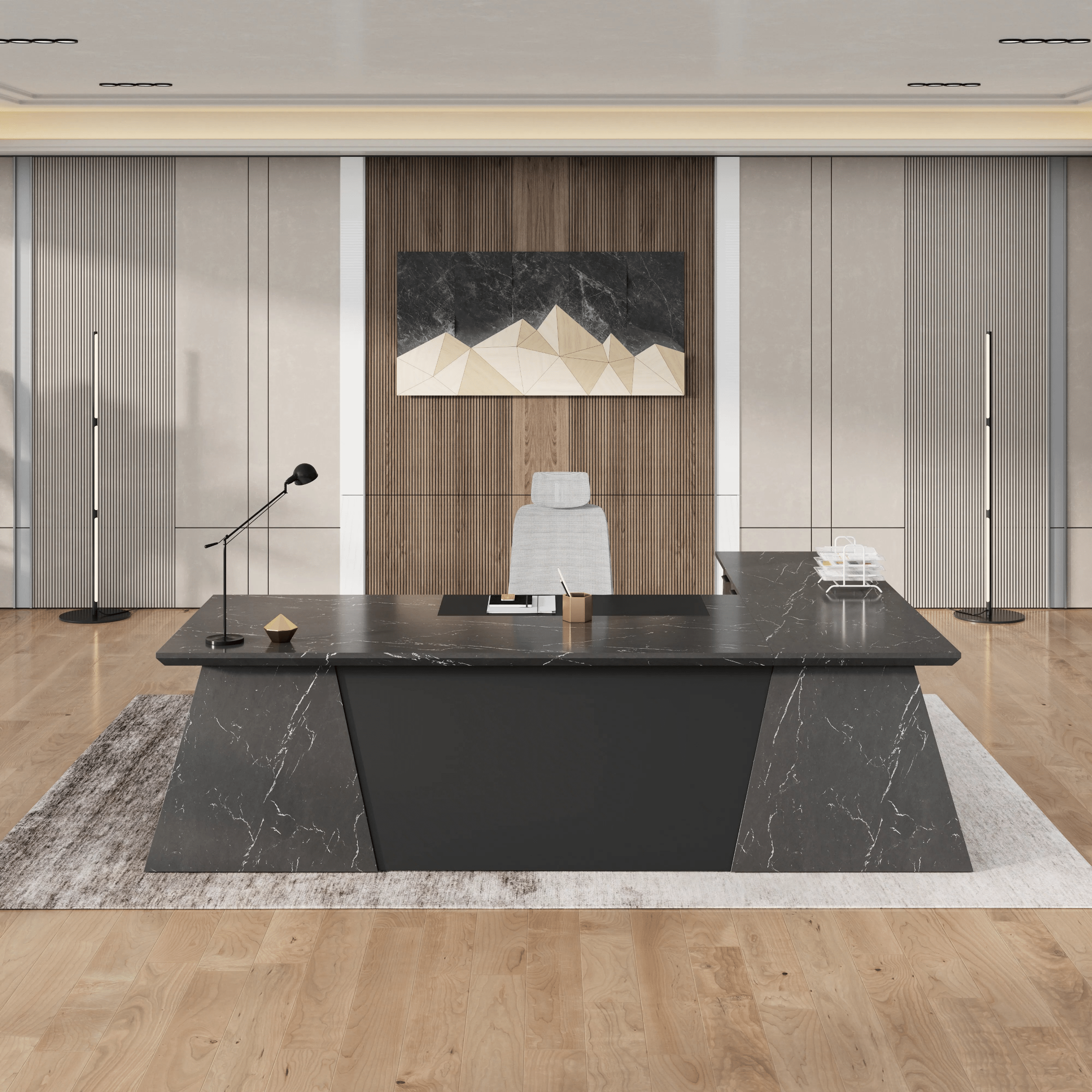 Adrian · Modern L-Shaped Executive Desk