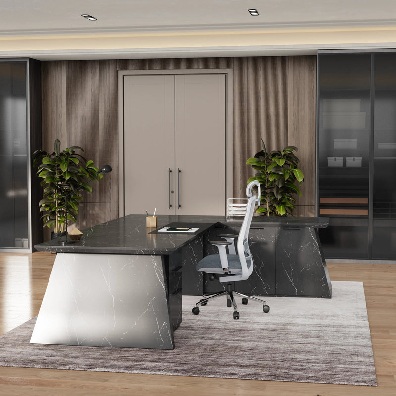 Adrian · Modern L-Shaped Executive Desk
