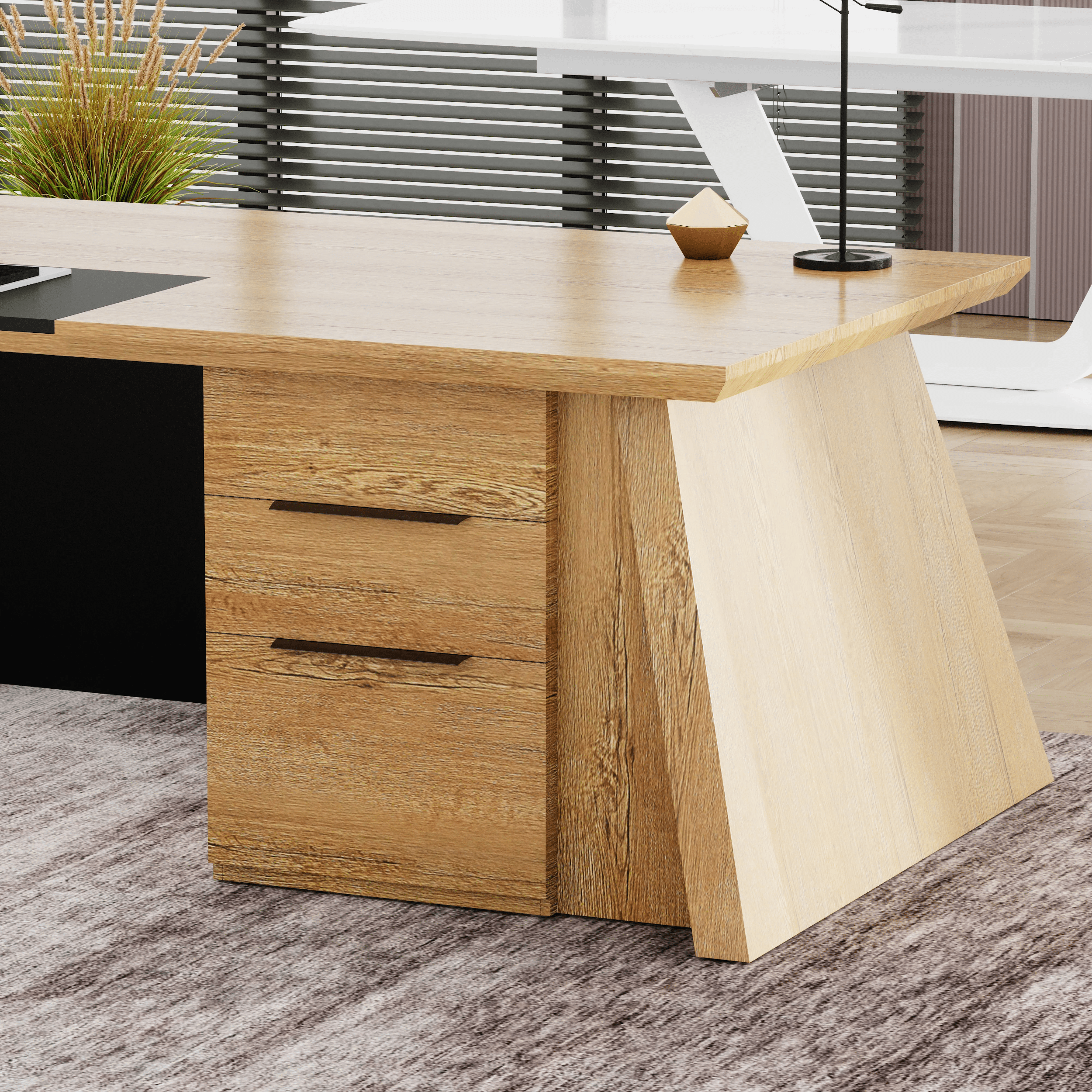 Adrian · Modern L-Shaped Executive Desk