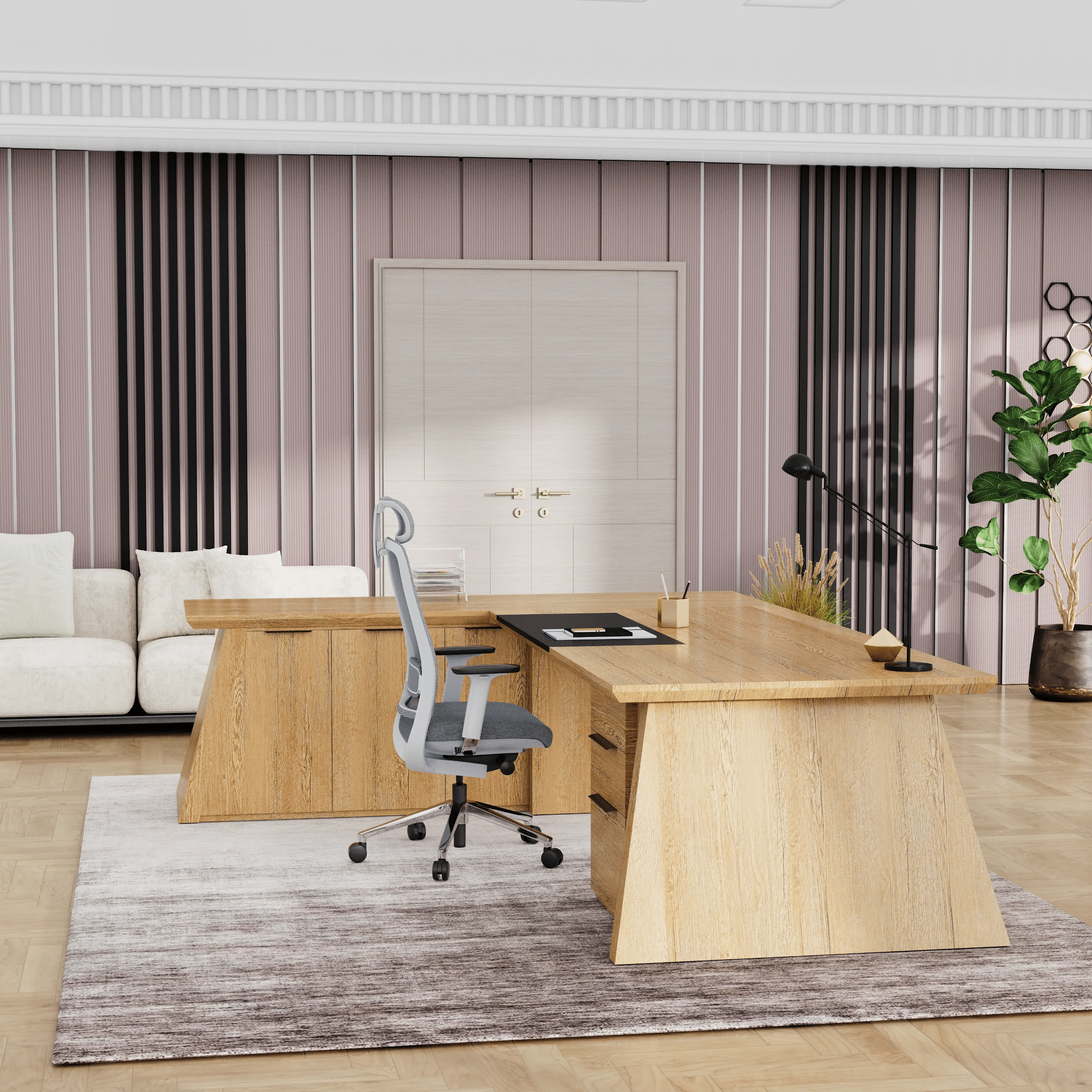 Adrian · Modern L-Shaped Executive Desk