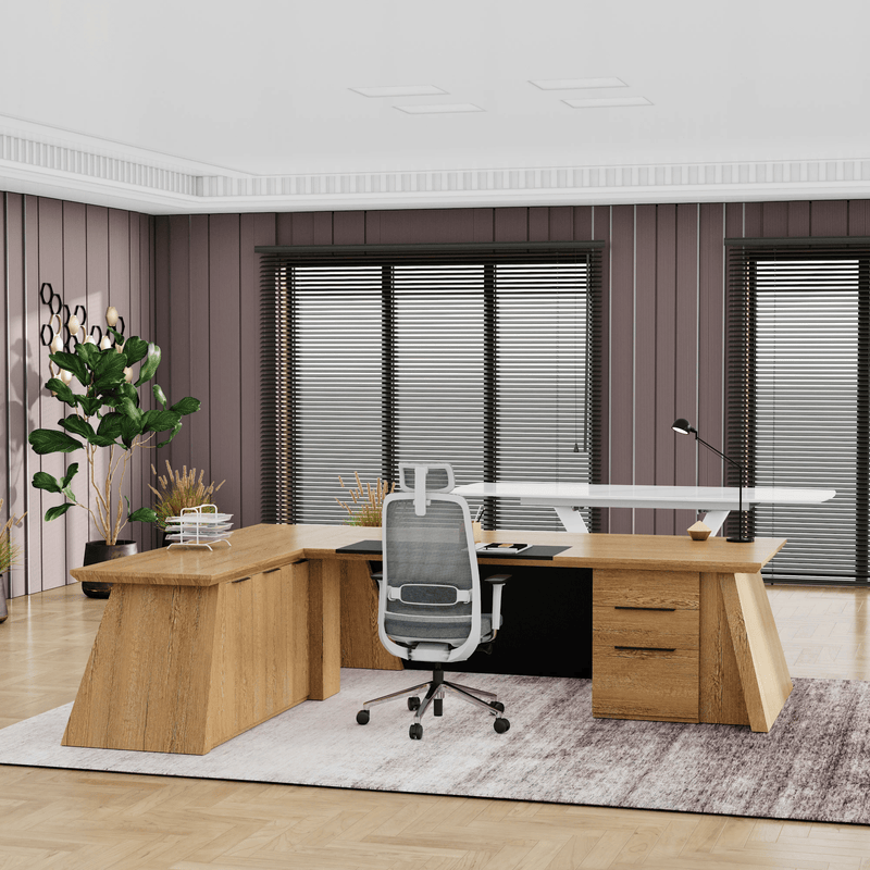 Adrian · Modern L-Shaped Executive Desk