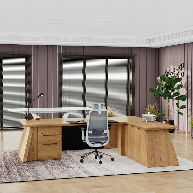 Adrian · Modern L-Shaped Executive Desk
