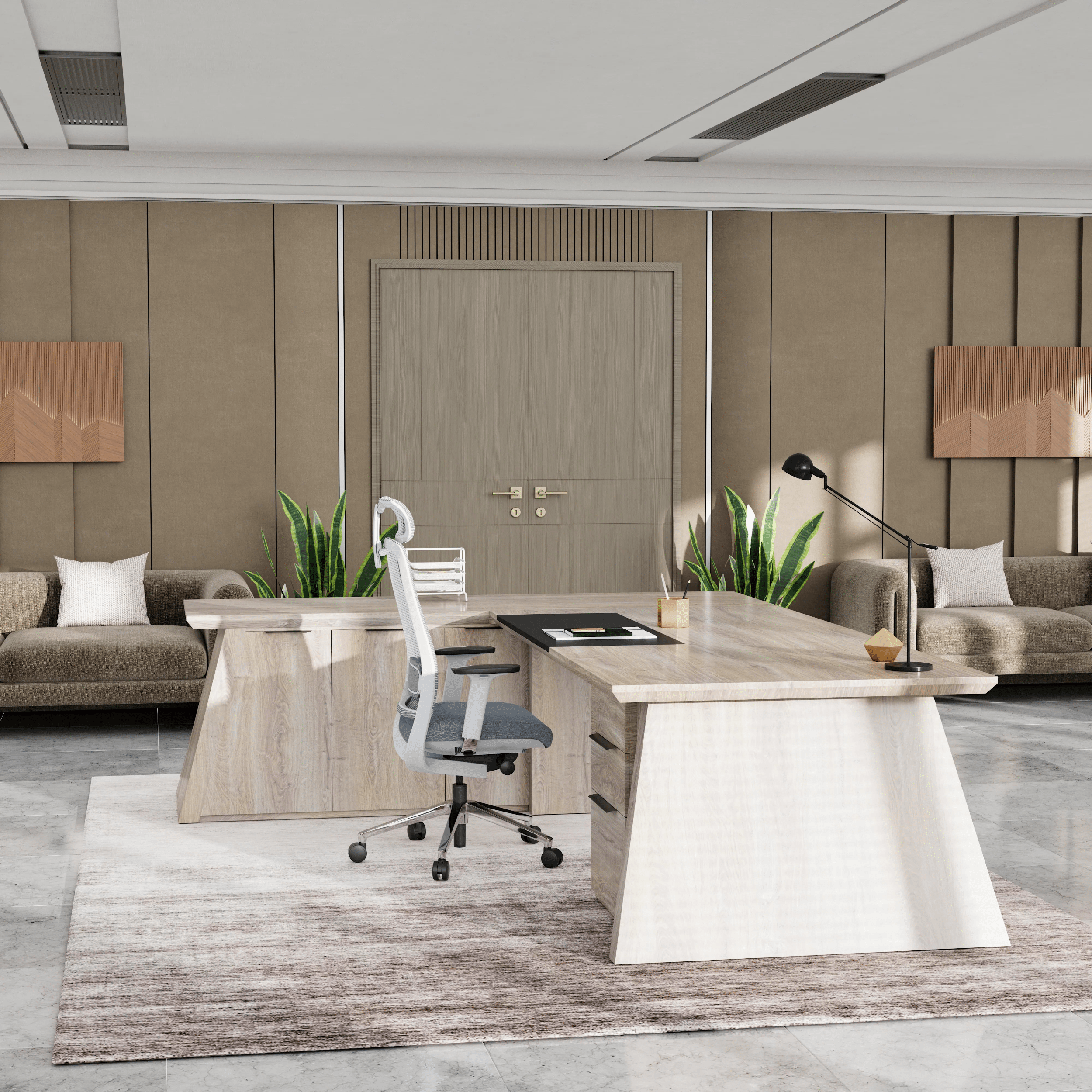 Adrian · Modern L-Shaped Executive Desk