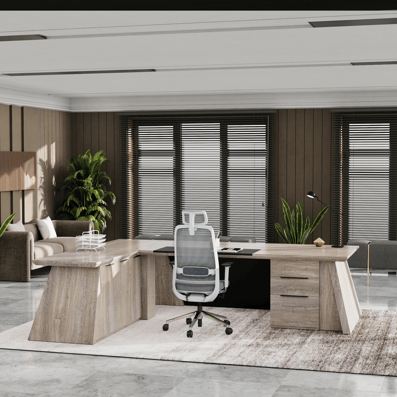 Adrian · Modern L-Shaped Executive Desk