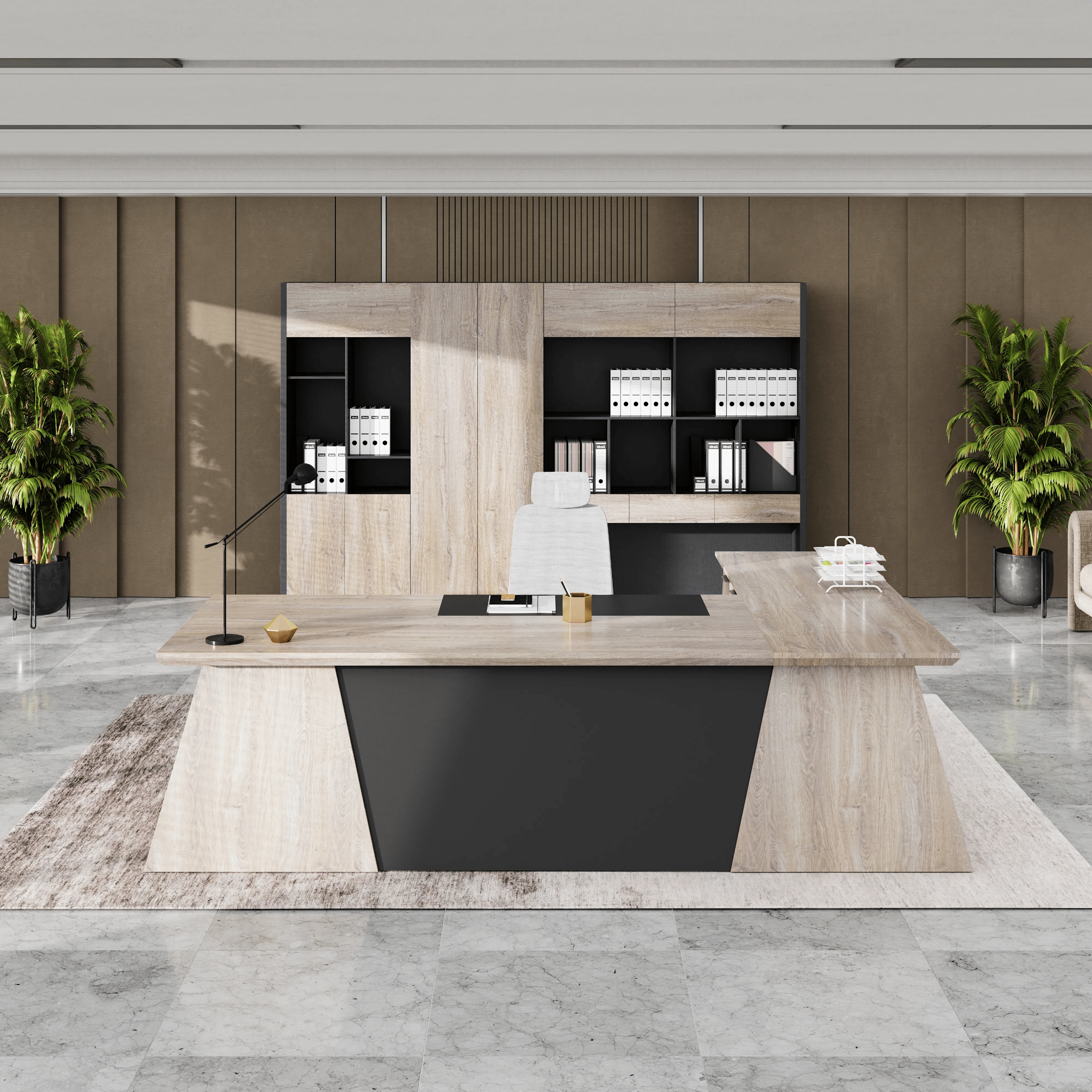 Adrian · Modern L-Shaped Executive Desk
