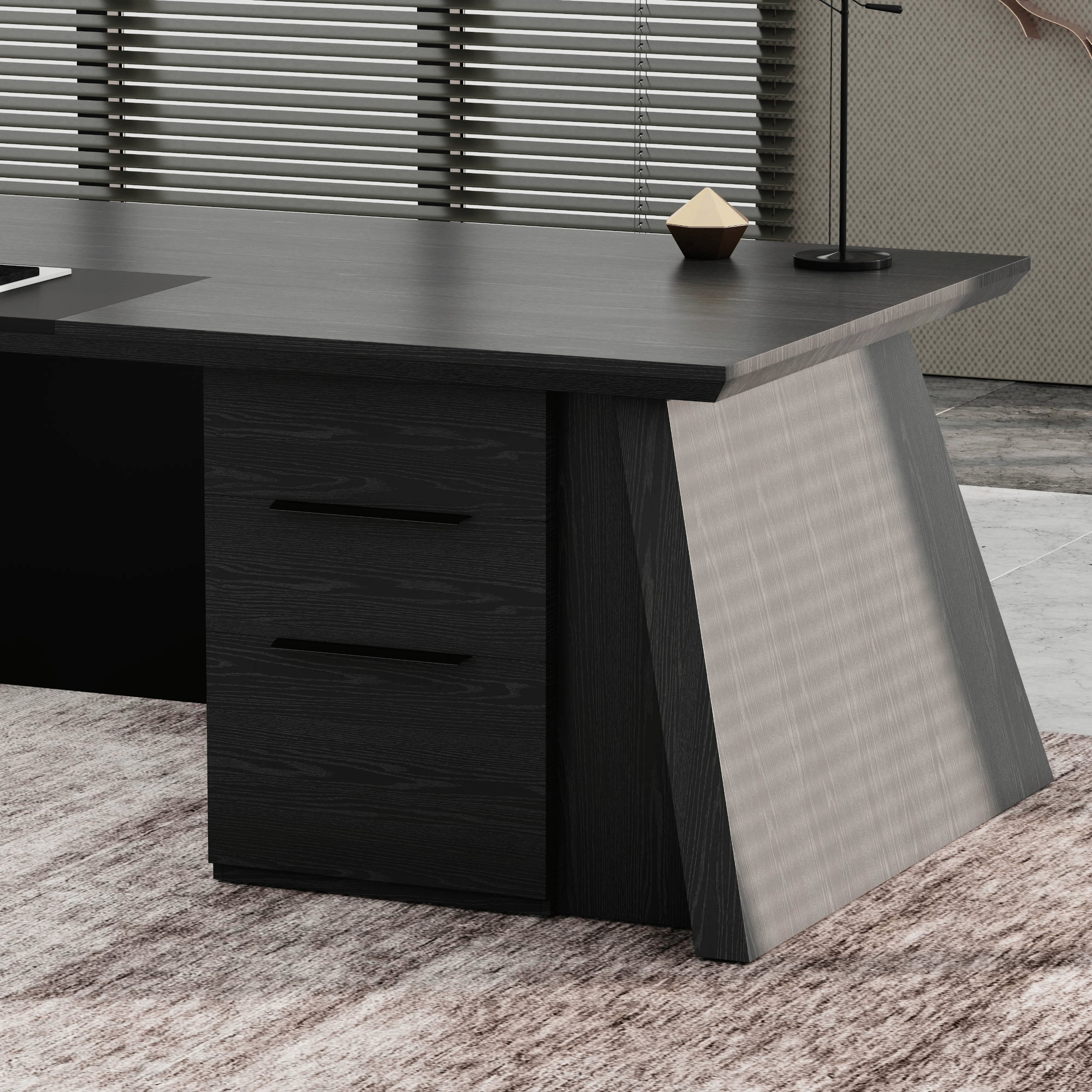 Adrian · Modern L-Shaped Executive Desk