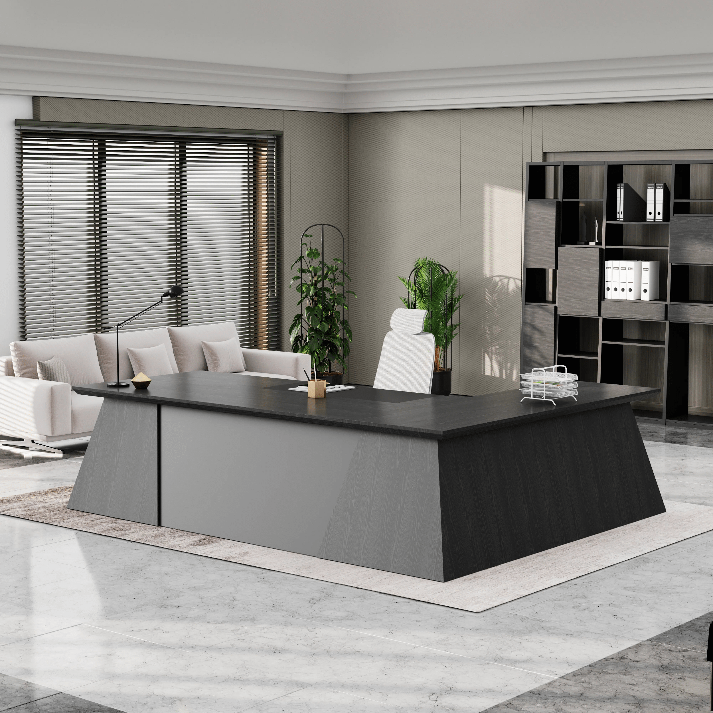 Adrian · Modern L-Shaped Executive Desk
