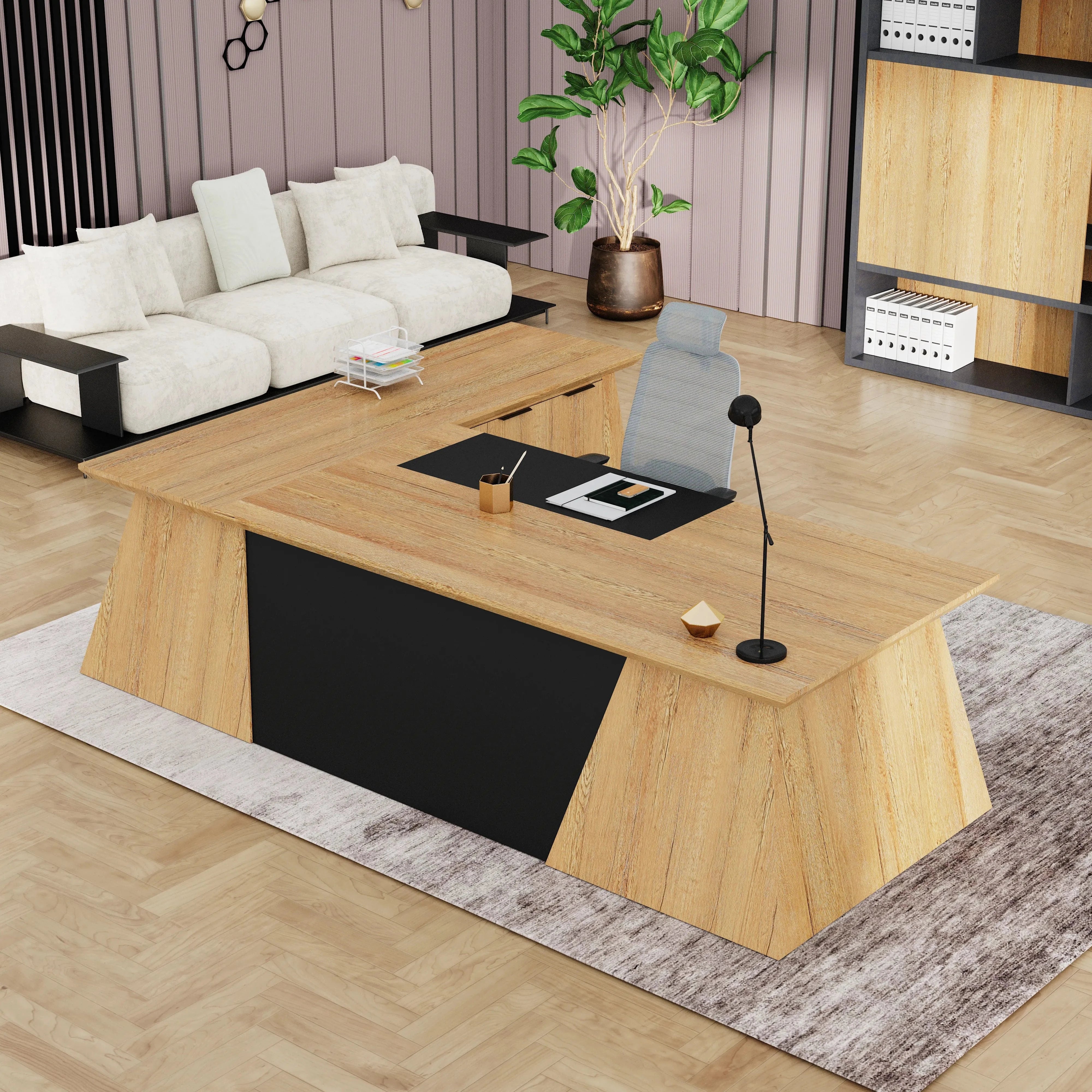 Adrian · Modern L-Shaped Executive Desk