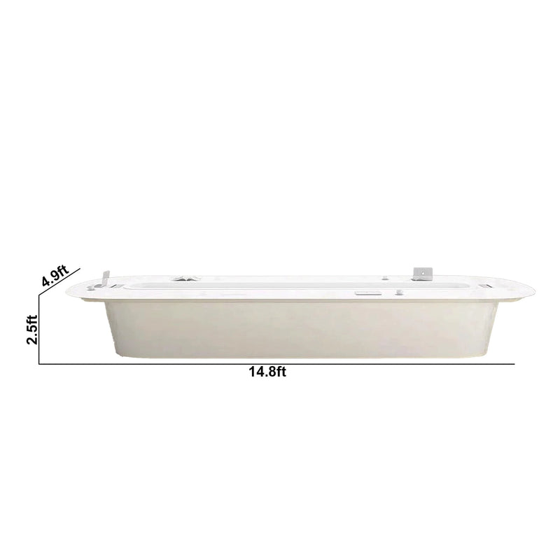 Aelina · White, Rounded Conference Room Table