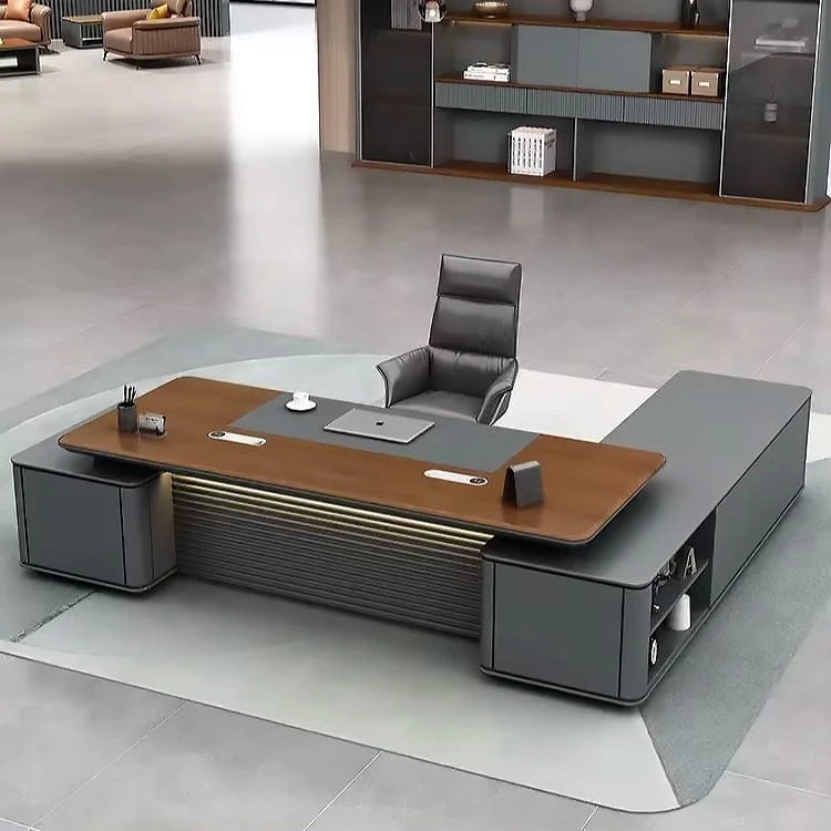 Aeron · Modern L-Shaped Executive Desk