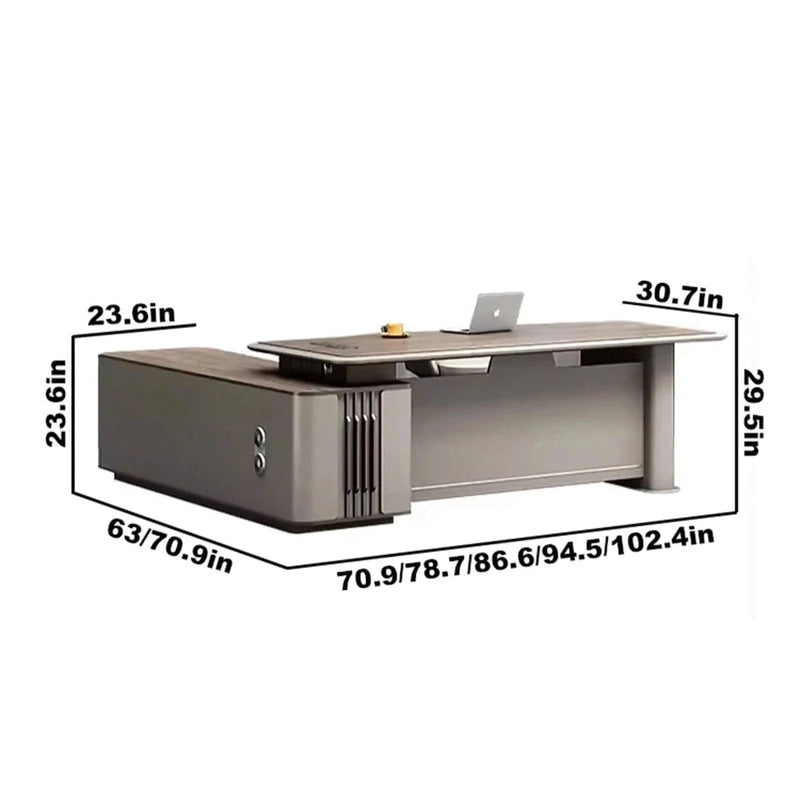 Akai ยท Modern L-Shaped Executive Desk