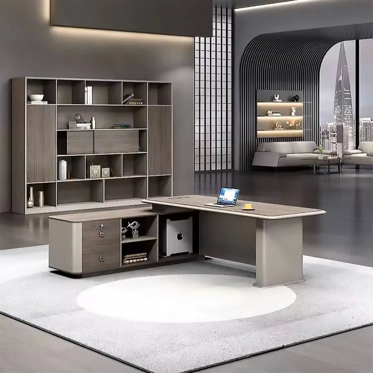 Akai ยท Modern L-Shaped Executive Desk