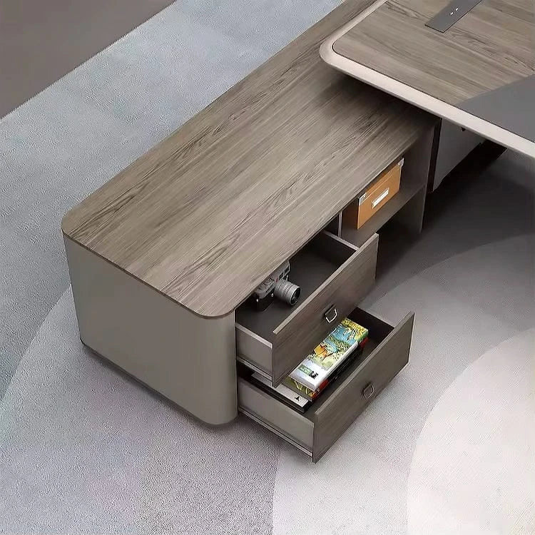 Akai ยท Modern L-Shaped Executive Desk