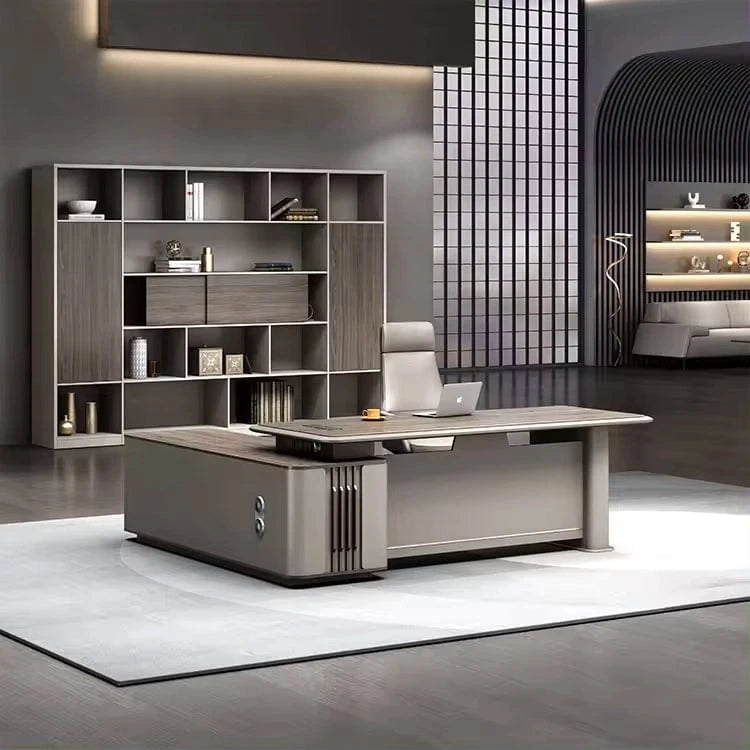 Akai ยท Modern L-Shaped Executive Desk