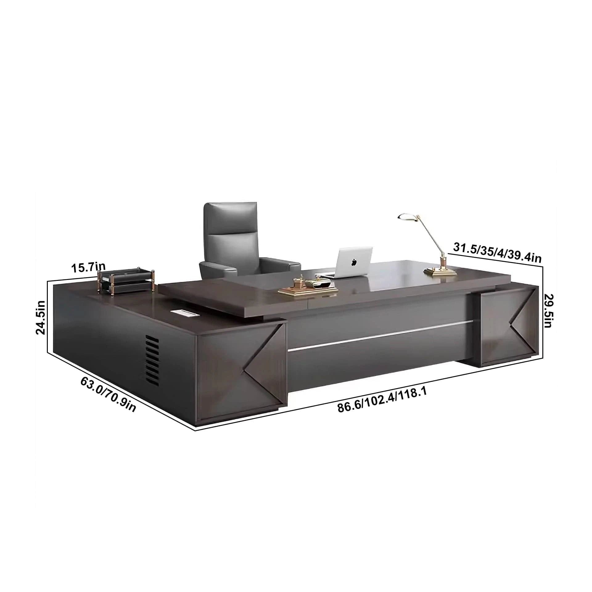 Alaric · Modern L-Shaped Executive Desk