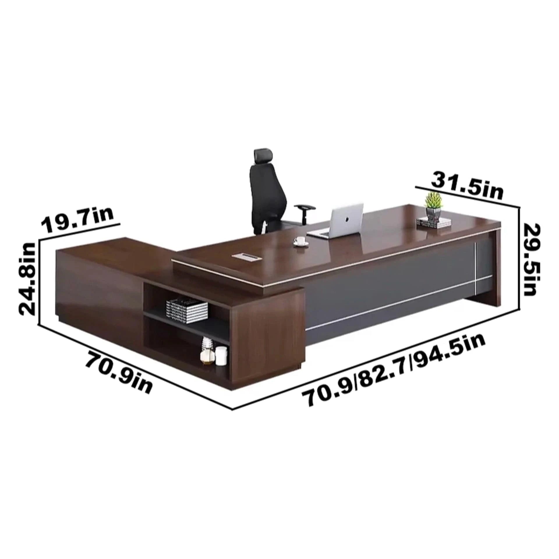Alfonso · Modern L-Shaped Executive Desk
