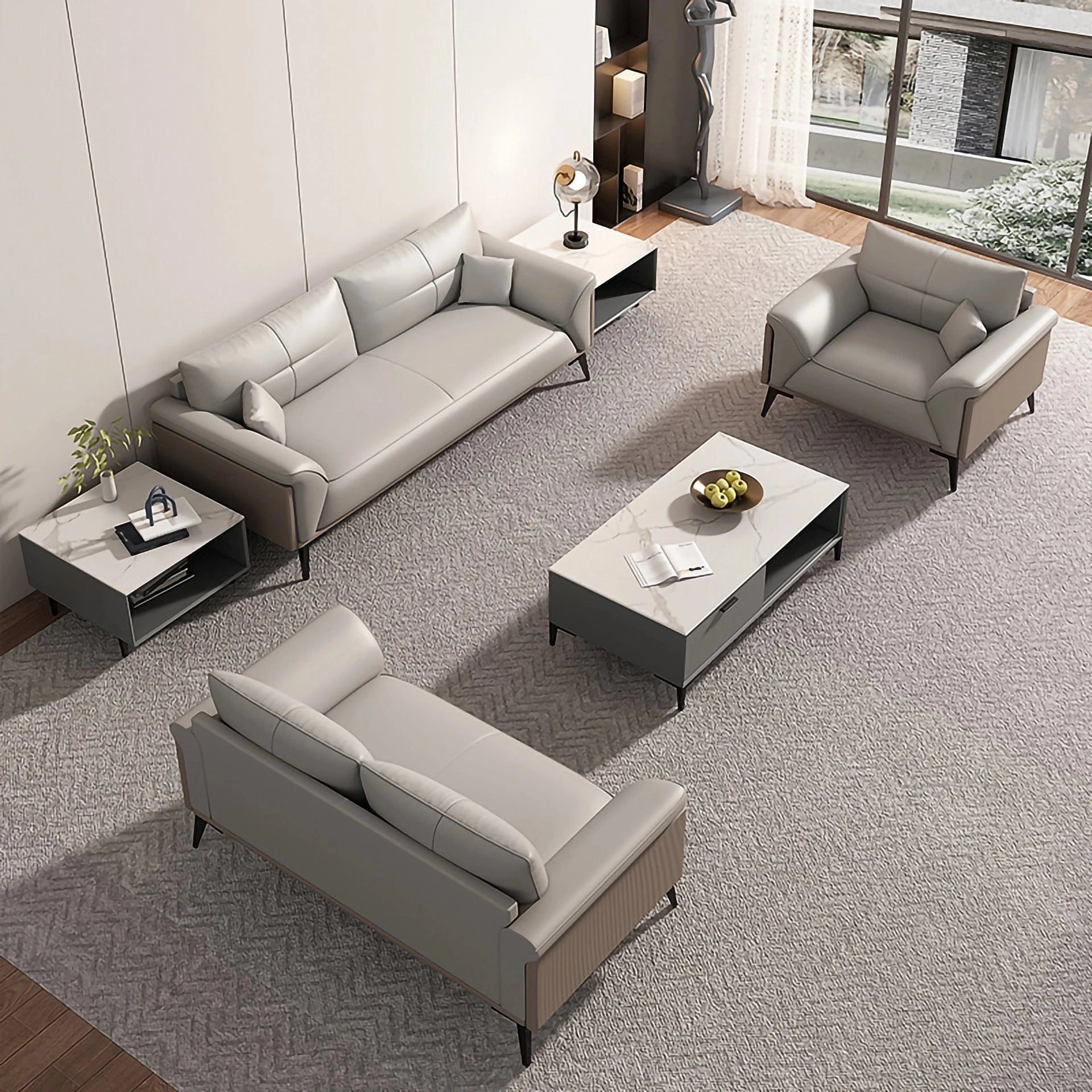 Amalia · Modern Office Waiting Area Lounge Seating Set