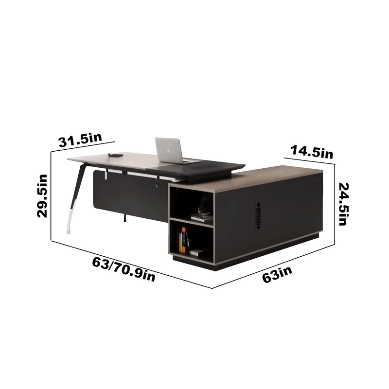 Amara · Modern L-Shaped Executive Desk