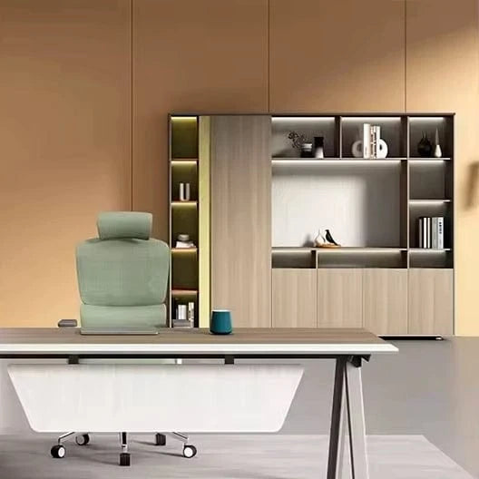 Amazon · 95″W Mixed Media Office Shelves & Storage Cabinets