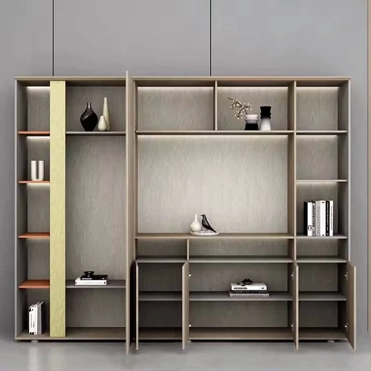Amazon · 95″W Mixed Media Office Shelves & Storage Cabinets