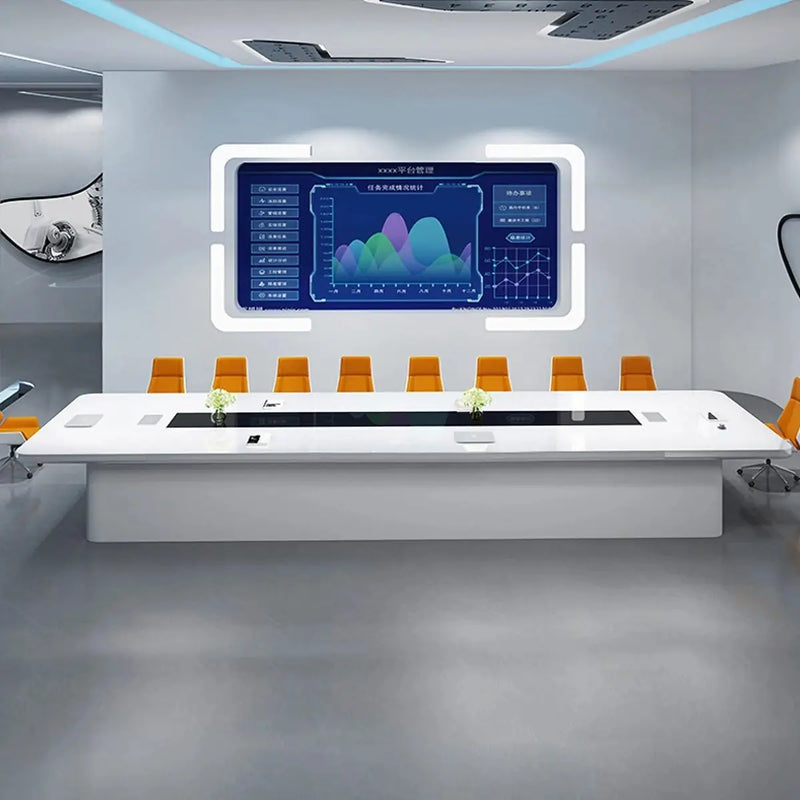 Amix · White Conference Room Table