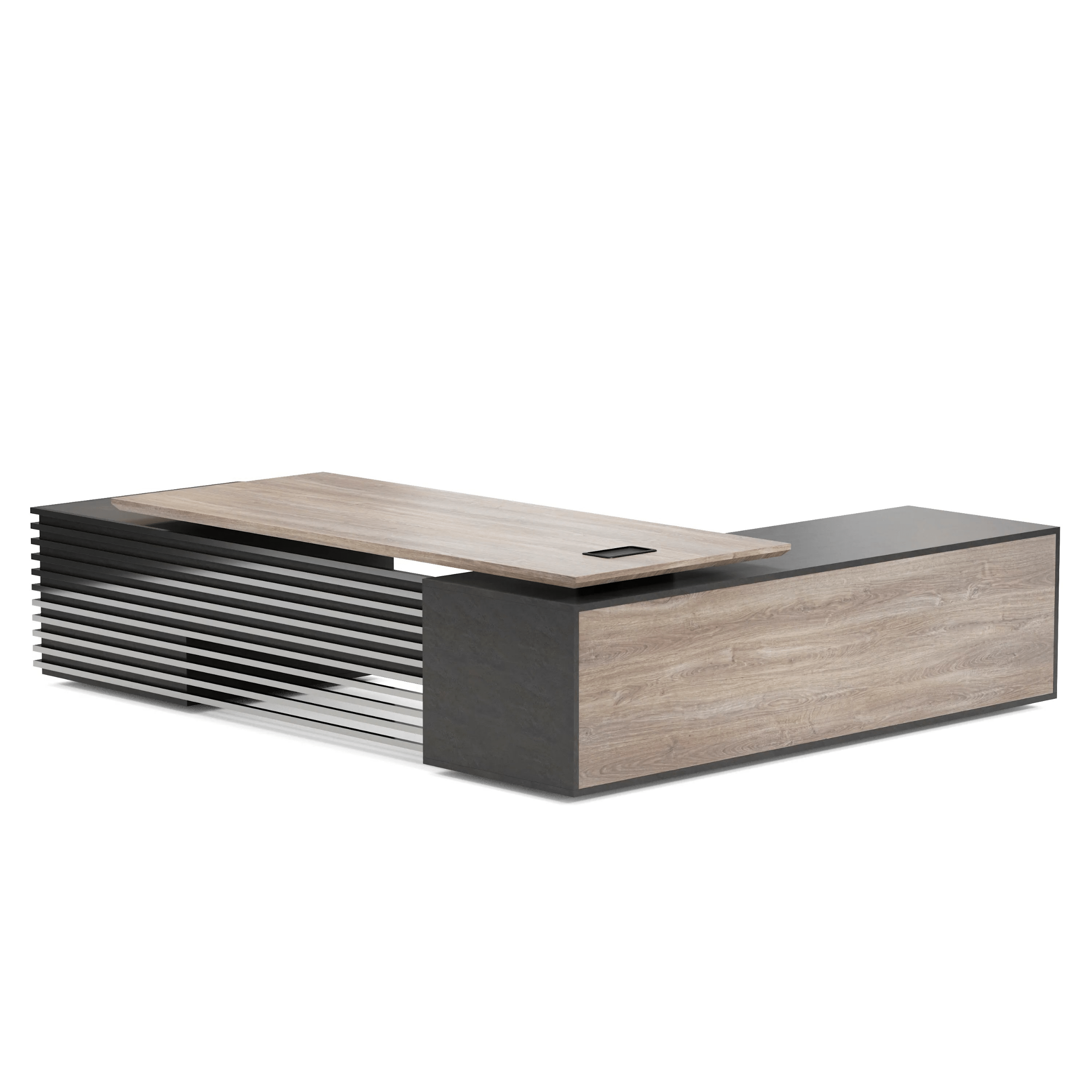 Anderson ยท Modern L-Shaped Executive Desk, Adjustable Height