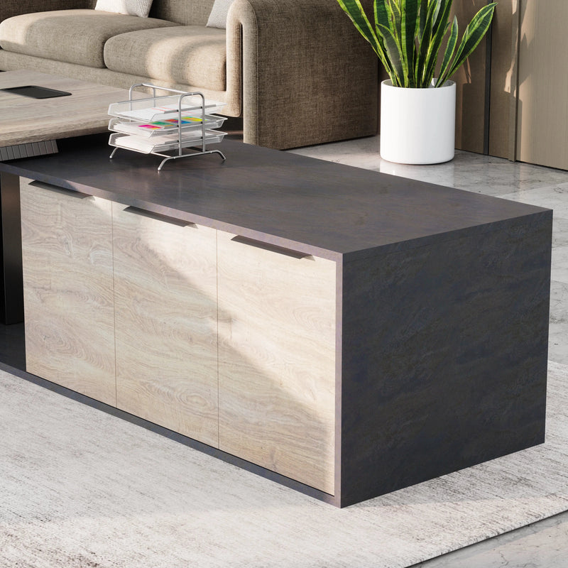 Anderson ยท Modern L-Shaped Executive Desk, Adjustable Height