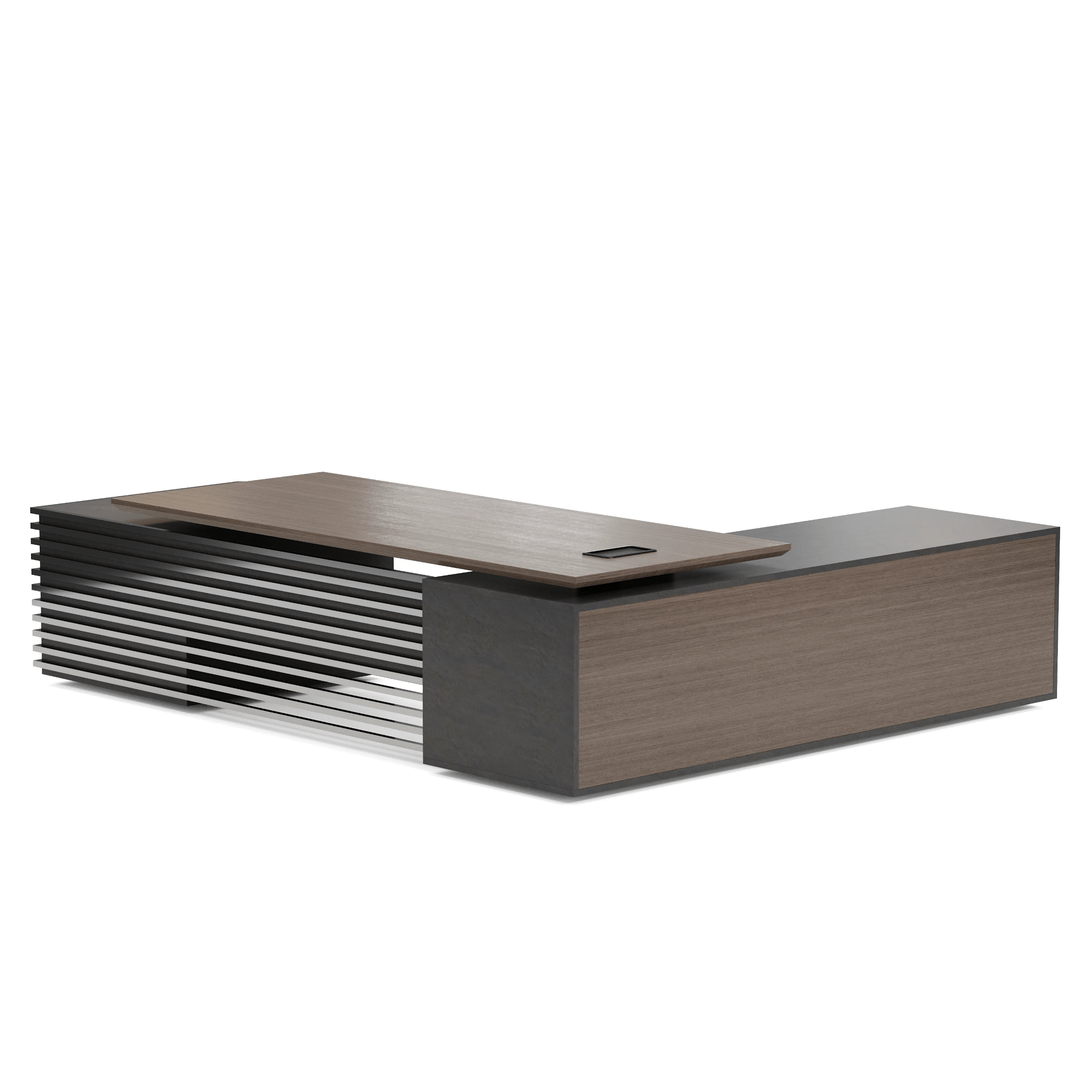 Anderson ยท Modern L-Shaped Executive Desk, Adjustable Height