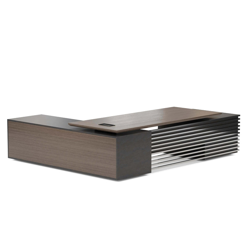 Anderson ยท Modern L-Shaped Executive Desk, Adjustable Height