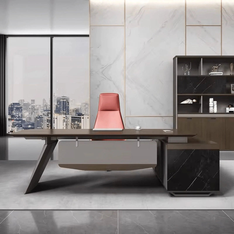 Andres · Modern L-Shaped Executive Desk