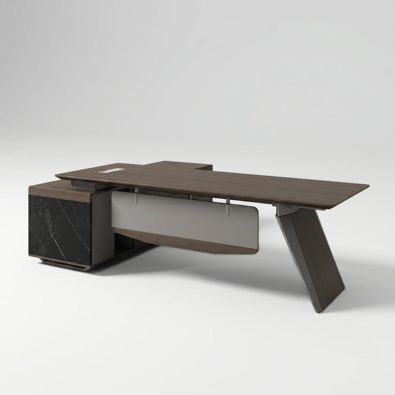 Worley · Modern L-Shaped Executive Desk