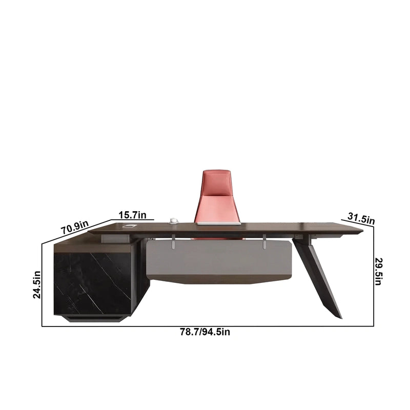 Andres · Modern L-Shaped Executive Desk