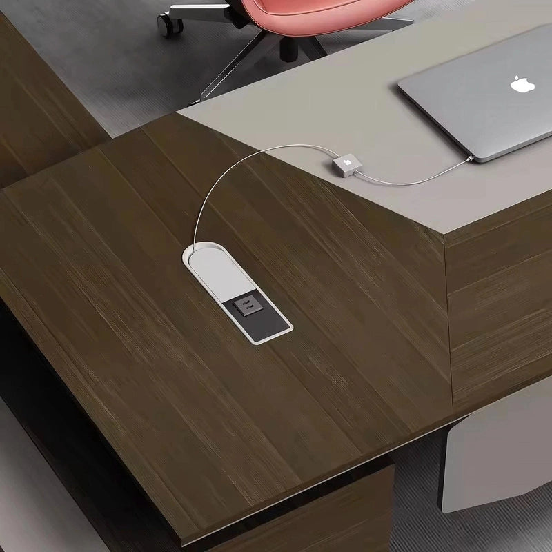 Andres · Modern L-Shaped Executive Desk