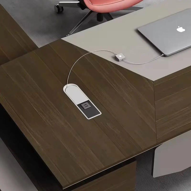 Worley · Modern L-Shaped Executive Desk