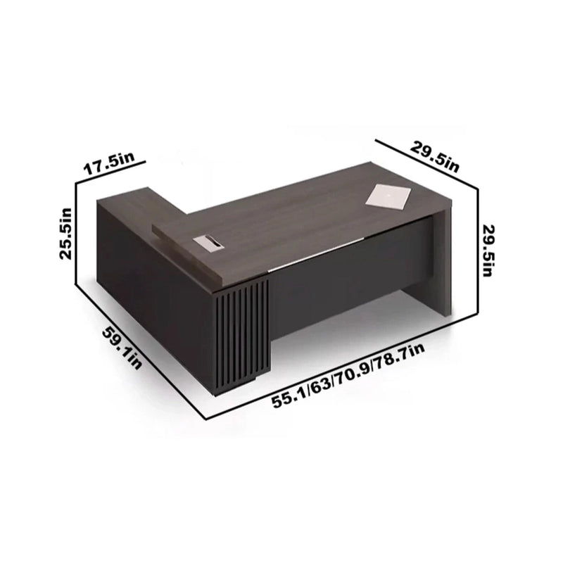 Angela · Modern L-Shaped Executive Desk