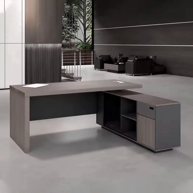Angela · Modern L-Shaped Executive Desk
